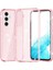 Samsung Galaxy A54 Için 5g Glittery Powder Bling Telefon Kılıfı Sabit Pc Yumuşak Tpu Bırak Koruma Anti-Fall Kapak Pembe (Yurt Dışından) 1