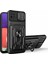Kickstand Hard Pc Yumuşak Tpu Samsung Galaxy A22 5g (Ab Versiyonu) Için Kart Tutucu ve Slayt Kamera Kapağı ile Şok Geçirmez Telefon Kapağı (Yurt Dışından) 1