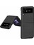 Samsung Galaxy Z Flip4 Için 5g Anti-Çizgi Çapraz Doku Telefon Kılıfı Ka Pu Deri Kaplamalı Pc Arka Kapak Koruyucu Kabuk Black (Yurt Dışından) 1