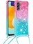 Samsung Galaxy A13 5G/A04S 4g (164.7 x 76.7 x 9.1 MM)/A04S 4g (164.7 x 76.7 x 9.1 Mm) Gradyan Akan Sıvı Hızlı Kan ve Akan Şelale Tpu Telefon Kasası Kordon-Pink/gök Mavisi ile (Yurt Dışından) 2