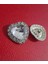 Kalp Taslı Metal Düğme 2,5 cm 2 Adet 1