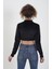 Fransız Kadife Eteği Zincirli Crop Bluz 5