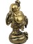 Lüks Motifli Işlemeli Gold Buda Biblo Heykel Vitrin Masa Süsü Ofis Ev & Yılbaşı Hediyesi 20 Cm. B 1