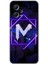 Xiaomi Redmi Note 12 5g Kılıf Hd Desen Baskılı Kılıf + Kırılmaz Cam - Dark Neon Yaprak M Harfi 1
