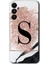 Samsung Galaxy A05S Kılıf Hd Desen Baskılı Kılıf - Pembe Mermer Desenli S Harfi 1