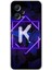 Xiaomi Redmi Note 12 Pro 5g Kılıf Hd Desen Baskılı Kılıf + Kırılmaz Cam - Dark Neon Yaprak K Harfi 1