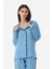 Puantiyeli Düğmeli Pijama Takımı 5
