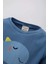 Erkek Bebek Dinazor Baskılı Uzun Kollu Fitilli Kaşkorse Pijama Takımı C0731A524SP 3