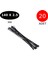 Kablo Bağı Cırt Kelepçe 140 mm x 2.5 mm Siyah 20 Adet 2