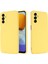Samsung Galaxy M23 Için 5G/F23 5g Hassas Kesimler Şok Geçirmez Sıvı Silikon Kasa Yumuşak Mikrofiber Astar Kabuğu Kayış Sarısı (Yurt Dışından) 1