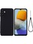 Samsung Galaxy M23 Için 5G/F23 5g Hassas Kesimler Şok Geçirmez Sıvı Silikon Kasa Yumuşak Mikrofiber Astar Kabuğu Strap-Black (Yurt Dışından) 2