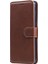 Pu Deri Cüzdan Stand Folio Flip Koruyucu Telefon Kapağı Samsung Galaxy A03S (164.2 x 75.9 x 9.1mm) -Brown (Yurt Dışından) 1
