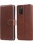 Pu Deri Cüzdan Stand Folio Flip Koruyucu Telefon Kapağı Samsung Galaxy A03S (164.2 x 75.9 x 9.1mm) -Brown (Yurt Dışından) 2