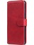 Pu Deri Cüzdan Stand Folio Flip Koruyucu Telefon Kapağı Samsung Galaxy A03S (164.2 x 75.9 x 9.1mm) -Red Için (Yurt Dışından) 1