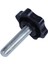4 Adet M8 x 30MM Erkek Dişli 32MM Yıldız Başlı Sıkma Topuzu Siyah (Yurt Dışından) 5