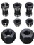 8 Adet Yüksek Hassasiyetli Adaptör Pens Seti 6MM/6.35MM/8MM Collet Chuck Gravür Kırpma Makinesi Yönlendirici Freze Kesici Aracı (Yurt Dışından) 1