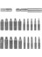 22 Parça Hasarlı Vida Çıkarma Kiti, Kolay Sökülebilir Soyulmuş Vida Çıkarma Kiti, Hss 4341'DEN Yapılmıştır, Sertlik 62-63HRC (Yurt Dışından) 2