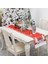 1 Adet Noel Masa Koşucu Noel Baba ve Kar Tanesi Simetrisi Her Iki Ucunda Dekoratif Masa Örtüleri Masa Bayrağı Gri (Yurt Dışından) 5