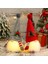 LED Işıklı Gnome Bebek Ev Için Mutlu Noeller Dekoru Noel Süsleri Noel Navidad Doğum Hediyeleri Yeni Yıl -Kırmızı (Yurt Dışından) 3