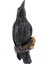 2x Raven Heykeli Sahte Raven Reçine Heykeli Kuş Karga Heykel Açık Kargalar Cadılar Bayramı Dekor Yaratıcı Saçak Dekorasyon (Yurt Dışından) 5