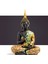 2x Buda Heykeli Tayland Heykel Reçine El Yapımı Budizm Hindu Feng Shui Heykelcik Meditasyon Ev Dekor Süsleme (Yurt Dışından) 4
