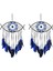 2x Nazar Dream Catchers Yatak Odası Için El Dokuma Makrome Dreamcatcher Duvar Asılı Ev Dekor Iyi Şanslar Nimet Hediye, 3 (Yurt Dışından) 1