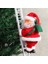 2x Animasyonlu Tırmanma Noel Baba Merdiveni Elektrikli Noel Baba Oyuncak Noel Ağacı Duvar Süsleri Dekorasyon Kapalı Açık (Yurt Dışından) 3
