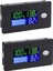 2x Kapasiteli Monitör, 10-100V Metre, 12V 24V 48V Yüzde Gerilim Fahrenheit Sıcaklık Göstergesi Ölçer (Yurt Dışından) 1