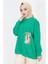 23001 2 Ip Kumaş Inci ve Baskı Detaylı Oversize Sweatshirt 1