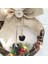 Ev Dekorasyonu Çelenk Kolye LED Çelenk Duvar Asılı Noel Çelenk Dekorasyonu (Üçgen Rattan Daire) (Yurt Dışından) 2
