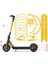 Max G30 (Sarı) Için Elektrikli Scooter Tam Vücut Etiket Modelleme Seti (Yurt Dışından) 3