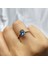 1.50 Karat London Blue Topaz Tektaş 14 Ayar Altın Evlilik Teklifi Yüzüğü-Hediye Altın Tektaş Yüzük 5
