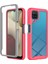 Samsung Galaxy A12-PINK Için Pet Screen Koruyucu ile 3 Tam Kapsamlı Koruma Pc+Tpu Koruyucu Kılıf (Yurt Dışından) 1