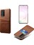 Sert Kapak Çift Kart Yuvaları Samsung Galaxy NOTE20 Ultra/20 Ultra 5g-Brown Için (Yurt Dışından) 1