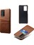 Sert Kapak Çift Kart Yuvaları Samsung Galaxy NOTE20 Ultra/20 Ultra 5g-Brown Için (Yurt Dışından) 2