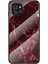 Mermer Desen Çizilmeye Dayanıklı Temperli Cam+Pc+Tpu Hibrit Koruyucu Telefon Kılıfı Samsung Galaxy A03 (164.2 x 75.9 x 9.1mm) -Blood Kırmızı Mermer (Yurt Dışından) 1