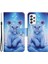 Samsung Galaxy A23 5g (Global Versiyon)/4g Için Desen Baskı Çapraz Doku Pu Deri Kılıf (Yurt Dışından) 1