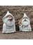 Bahçe Gnome Heykeli Karikatür Cüce Heykeli Uzun Sakallı Parmak Gnome B (Yurt Dışından) 2