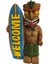 Retro Hawaii Şarap Kadehi Totem Bahçe Heykelleri Açık Totem (Yurt Dışından) 1