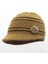 Şapka Kadın Moda Kış Kalınlaşmış Kulak Koruyucu Sıcak Yün Şapka Açık Anne Teyze Sonbahar ve Kış Bere Pamuk Şapka Ananas Desen Deve M (56-58 Cm) (Yurt Dışından) 1