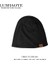 Şapka Erkek Sonbahar ve Kış Kore Versiyonu Çok Yönlü Yama Örme Şapka Moda Hip-Hop Kazak Pamuklu Şapka C2601 Deri Etiket Fs Tüylü Şapka Siyah M (56-58CM) (Yurt Dışından) 2