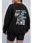 Unisex Just Fun Baskılı Bisiklet Yaka Sweatshirt 1