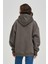 Unisex Fermuarlı Antrasit Oversize Sweatshirt 4