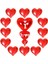 Sevgililer Günü Kırmızı Kalp Balon, Xl Folyo I Love You Seti 14 Şubat Süslemesi 11 Parça 1