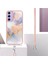 Samsung Galaxy A15 5g Tpu Kılıfı ile Kirkar Marble Çiçek Desen Telefon Kabuğu (Yurt Dışından) 3