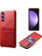 Samsung Galaxy S23 Fe Cover Çift Kart Yuvaları Pu Deri + Pc Telefon Kılıfı (Yurt Dışından) 2
