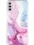Samsung Galaxy A13 5g Için Yumuşak Tpu Kılıfı, Imd Mermer Desen Damla Koruma Koruma Telefon Kapak-Pembe/mavi (Yurt Dışından) 1