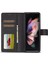 Samsung Galaxy Z Fold4 Için 5g Şok Geçirmez Telefon Kapağı Manyetik Toka Standı Pu Deri Katlanır Telefon Vaka-Siyah (Yurt Dışından) 2