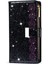 Lazer Oyma Işıltılı Yıldız Tarzı Manyetik Toka Fermuar Cüzdan Standı Deri Telefon Kasası Samsung Galaxy S22 5g-Black (Yurt Dışından) 2