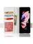 Samsung Galaxy Z Fold3 Için 5g Yan Manyetik Toka Litchi Doku Pu Deri Telefon Kasası Standı Cüzdan Folio Flip Kapak-Beyaz (Yurt Dışından) 2